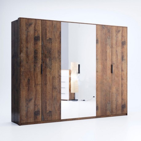 Шкаф 6Д (зеркало) Квадро / Quadro