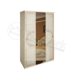 Спальня Мартина радика беж Шкаф 3ДВ с зеркалами