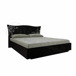 Спальня Богема черный глянец Кровать 1,80*2,00 без каркаса