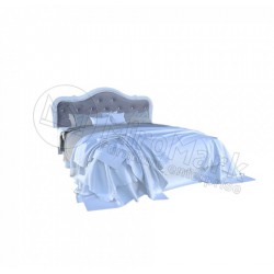 Спальня Луиза белый глянец Кровать 1,80*2,00  без каркаса