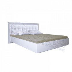 Спальня Белла глянец белый Кровать 1,80*2,00  мягкая спинка